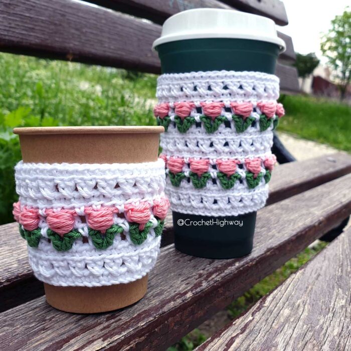 crochet cup cozy pattern