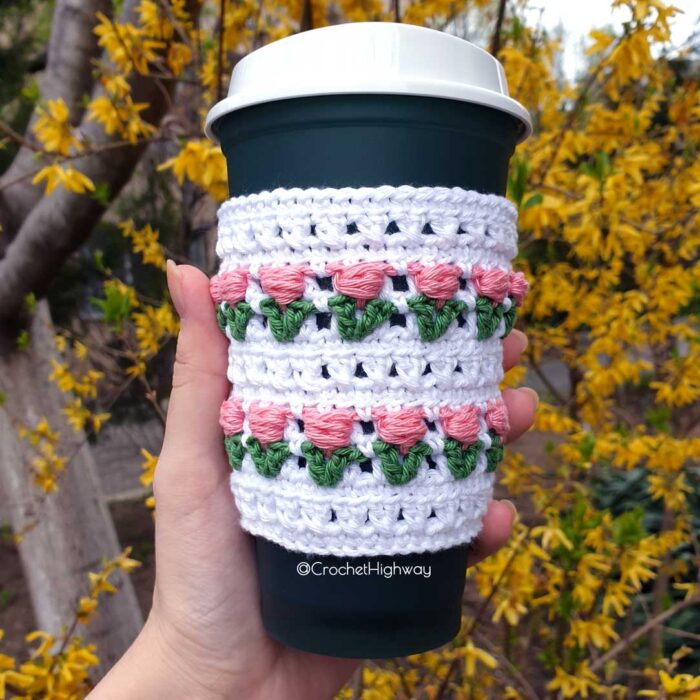 crochet cup cozy pattern