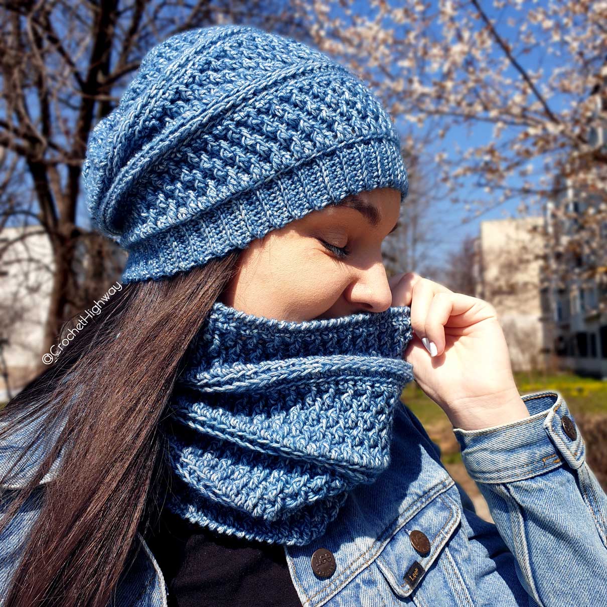 Cosmopolitan Cowl and Beanie Crochet Pattern