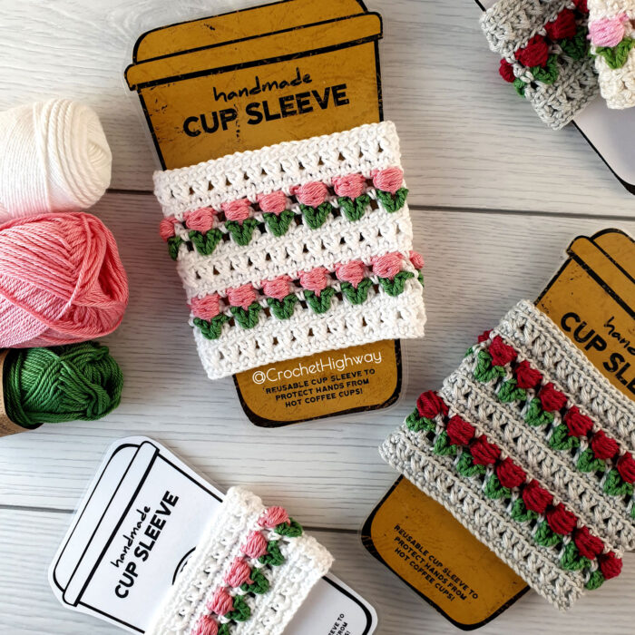 Cup cozy crochet