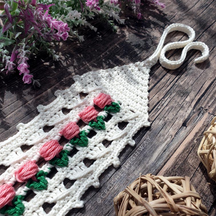 For the Love of Tulips Headband Crochet Pattern