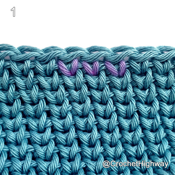 Waistcoat Stitch Tutorial - Easy Modern Crochet Stitch - Tiny