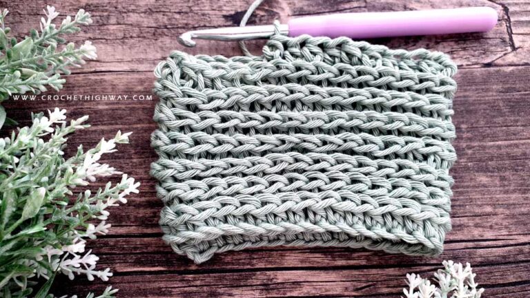 Back third loop of the HDC - CrochetHighway