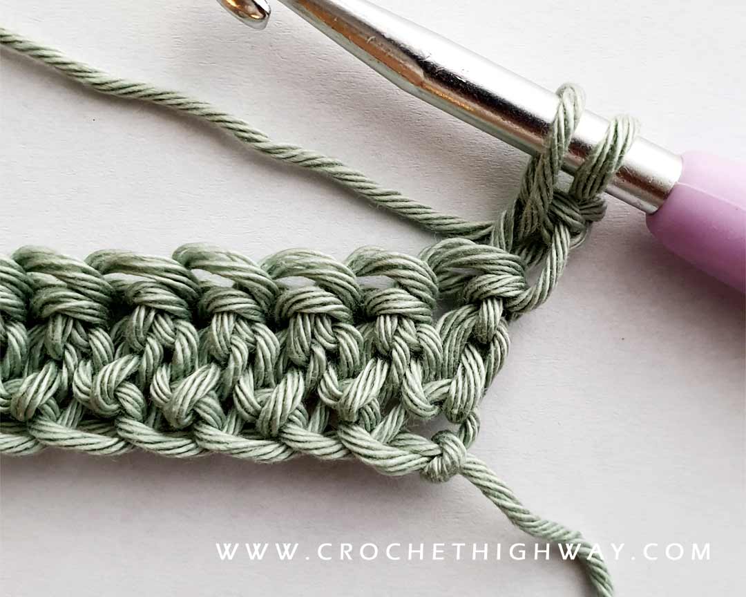 Linked Double Crochet Stitch