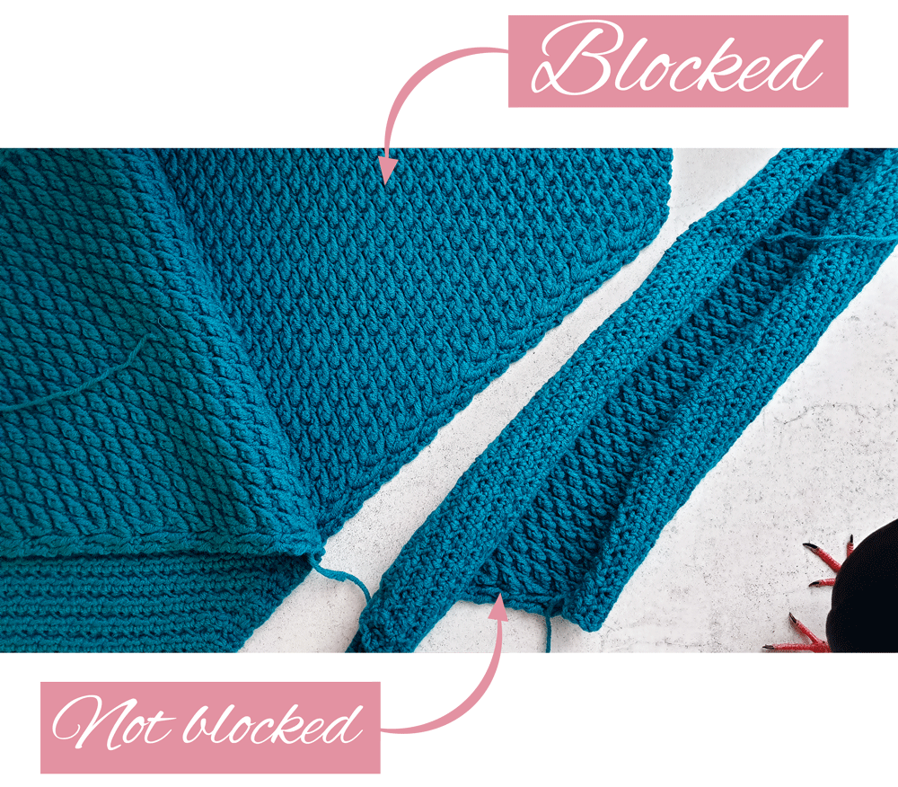 How to block your crochet garments