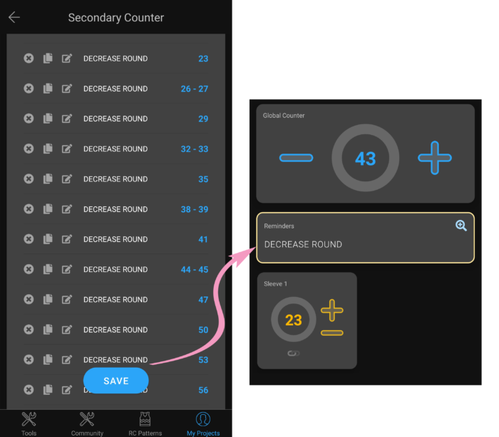 Row Counter App