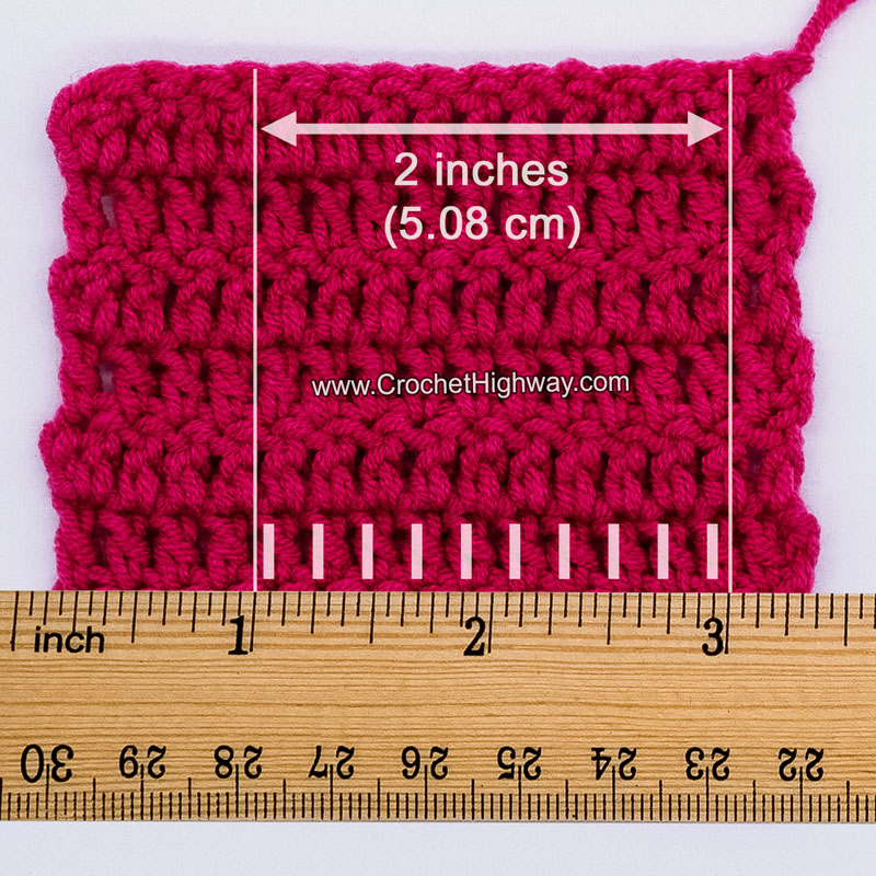 How to Gauge Swatch - CrochetHighway