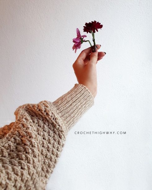 Cosmopolitan Sweater Crochet Pattern Batwing Crochet Pattern (8)