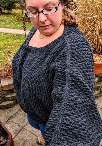 Cosmopolitan Sweater Crochet Pattern Tester Melissa @melissasmyda Size 5 (6)